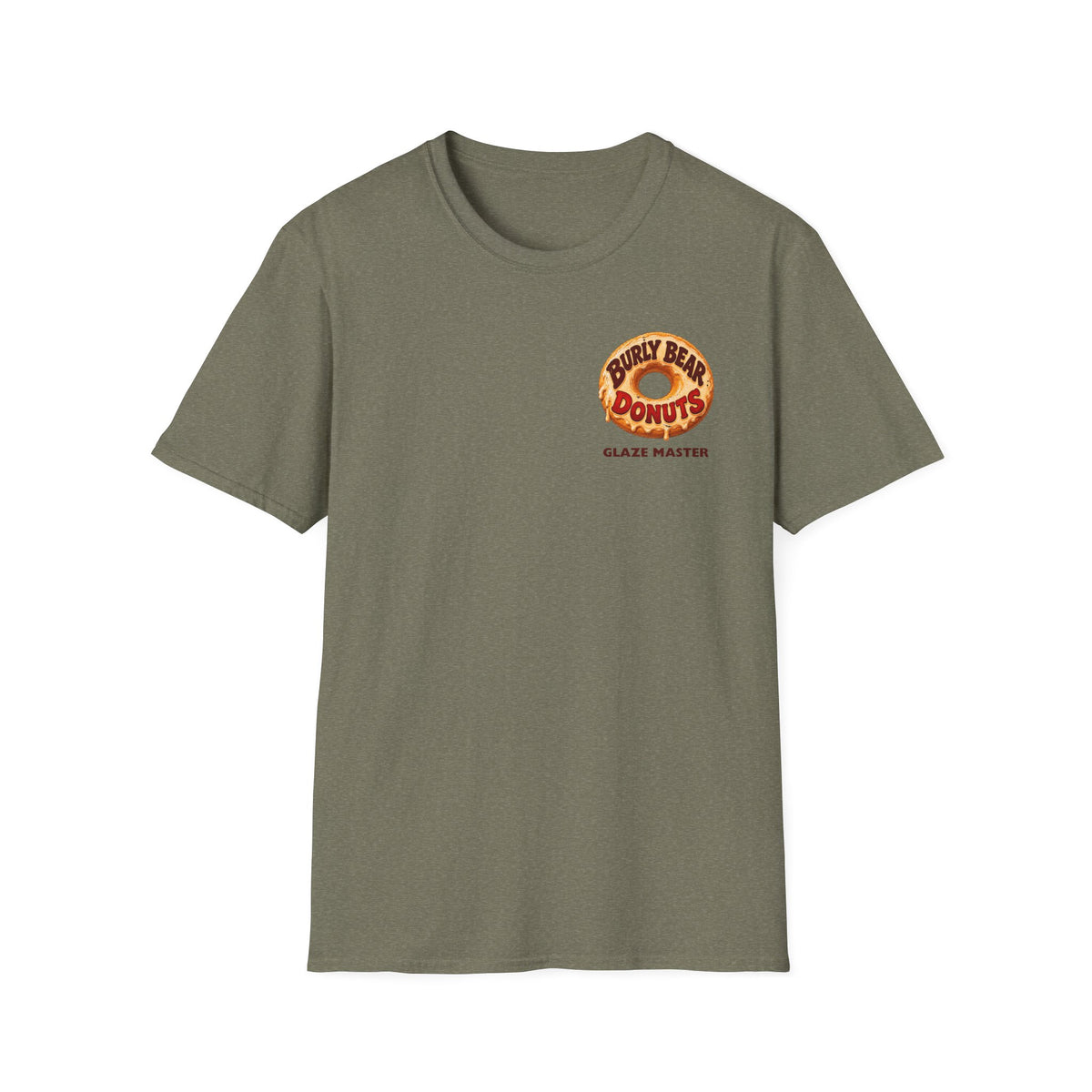 Burly Bear Glaze Master Crew Tee - Front & Back